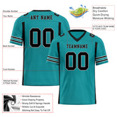 Custom Dark Geen Black Striped Sleeves Personalized Authentic Football Jersey FBJ02-D06070